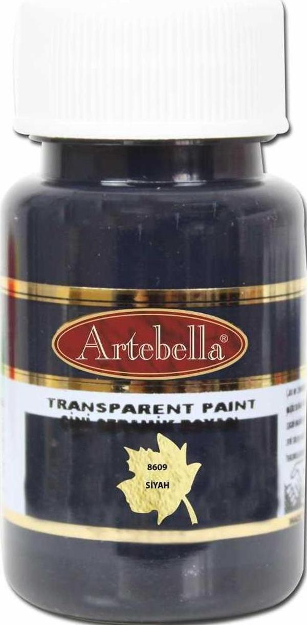 Artebella Çini Seramik Boyası 8609 Siyah 50 ml - Image 1