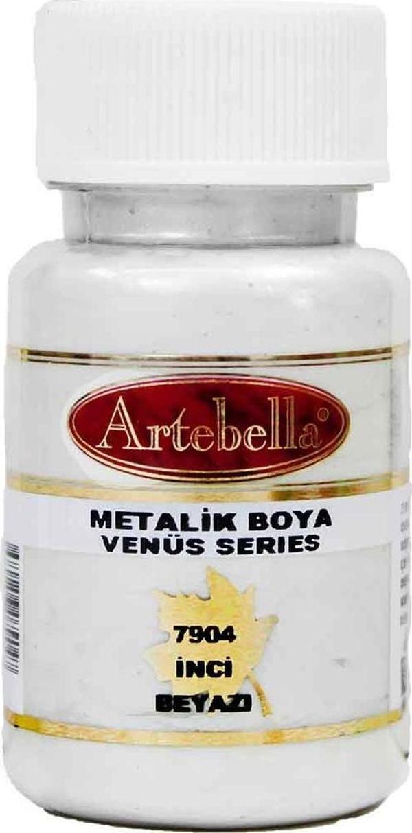Artebella İnci Beyazı 7904 Metalik Boya Venüs Serisi 50 ml - Image 1