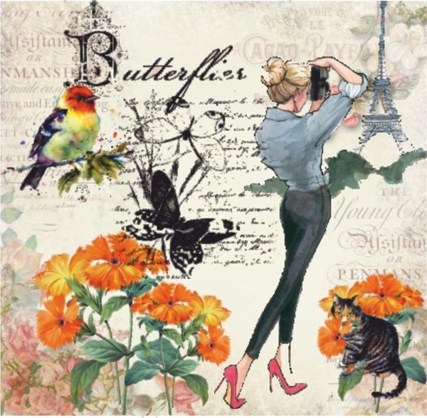 Artebella Kolay Transfer 6015v Mixart Transparan 25x25 cm - Image 1
