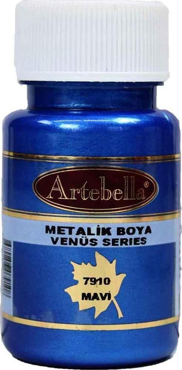 Artebella Mavi 7910 Metalik Boya Venüs Serisi 50 ml - Image 1