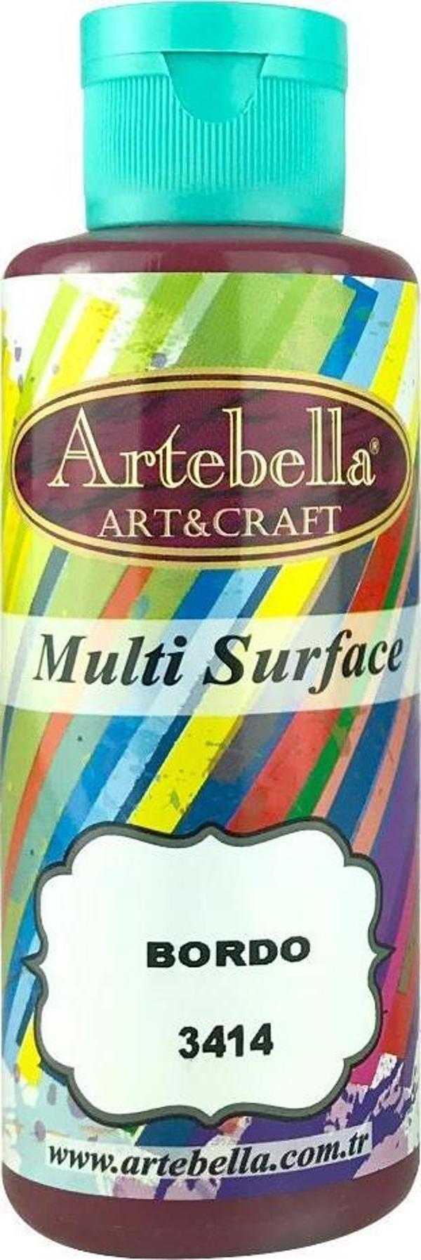 Artebella Multi Surface Boya 3414 Bordo 130 ml - Image 1