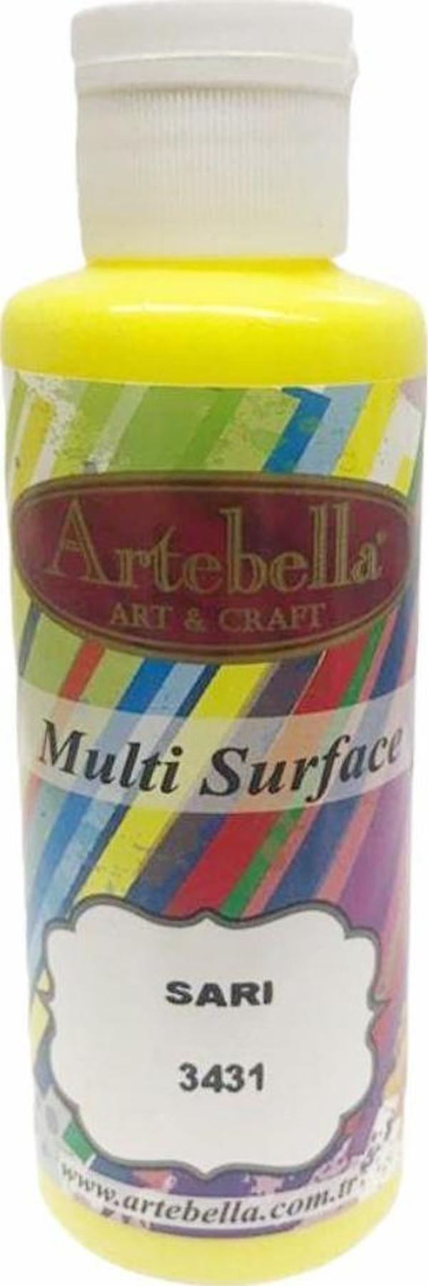 Artebella Multi Surface Boya 3431 Sarı 130 ml - Image 1
