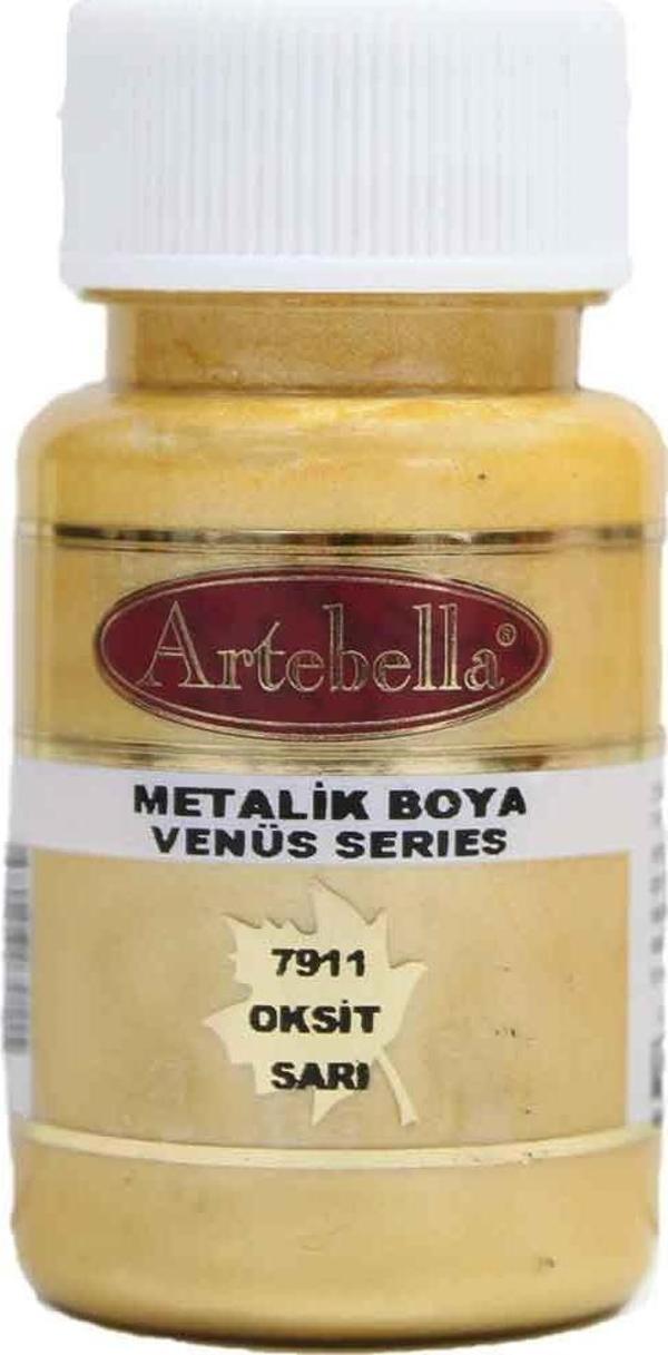 Artebella Sarı 7911 Metalik Boya Venüs Serisi 50 ml - Image 1