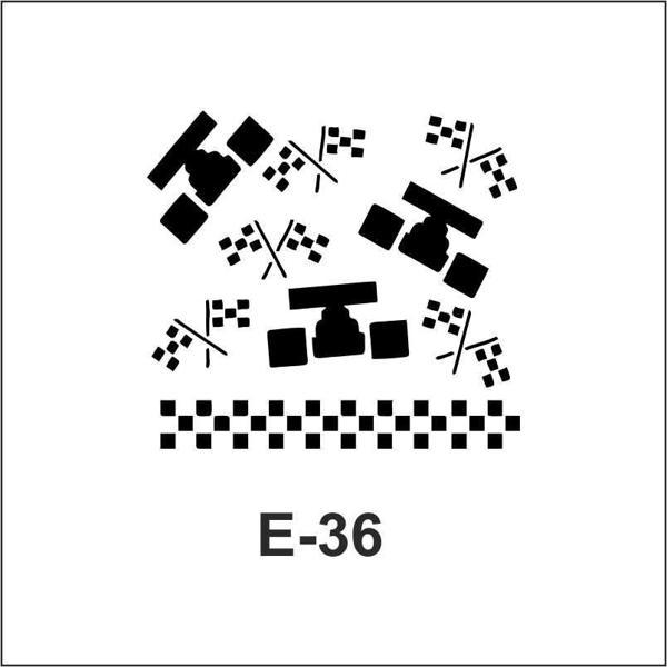 Artebella Stencil E-36 10x10 cm - Image 1