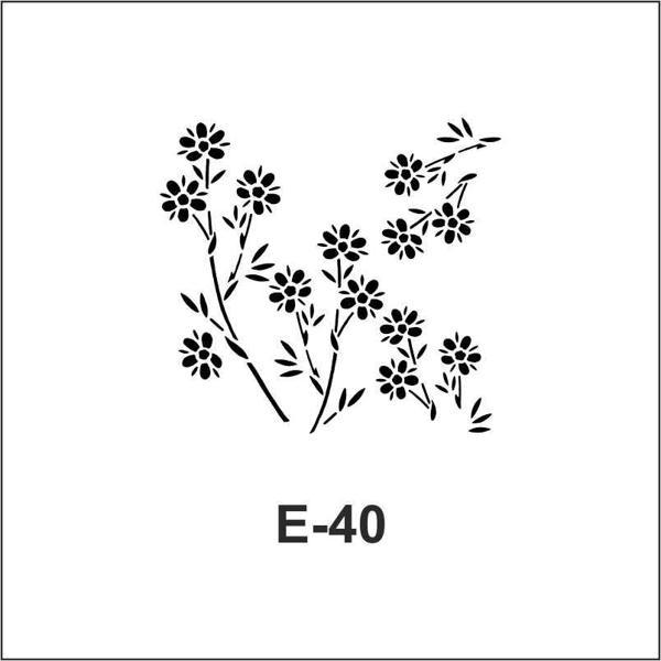 Artebella Stencil E-40 10x10 cm - Image 1
