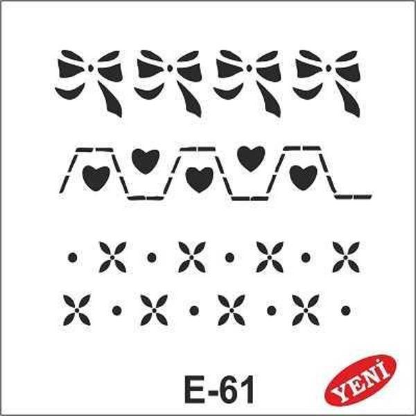 Artebella Stencil E-61 10x10 cm - Image 1