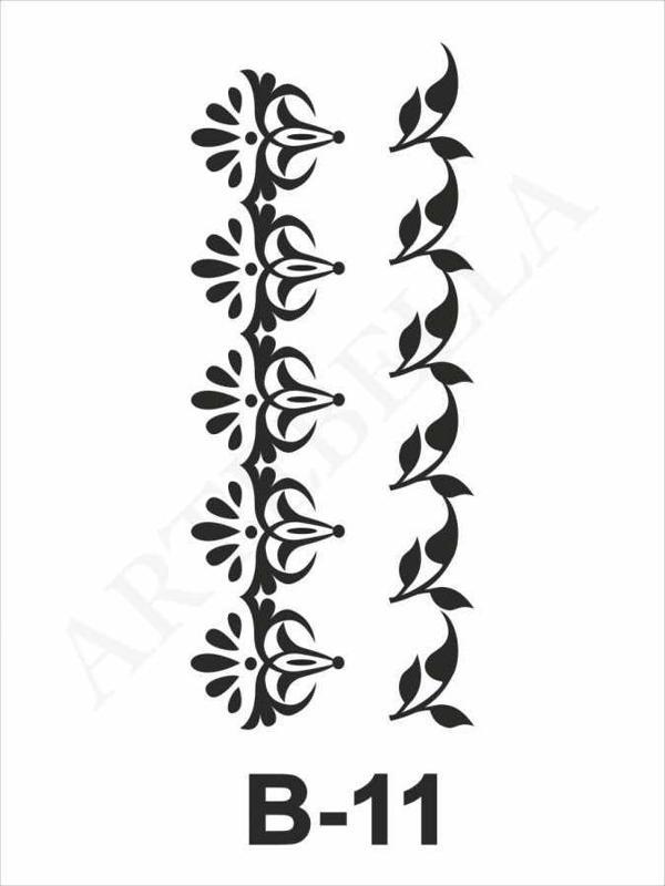 Artebella Stencil B-11 10x20 cm - Image 1