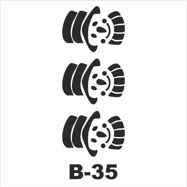 Artebella Stencil B-35 10x20 cm - Image 1