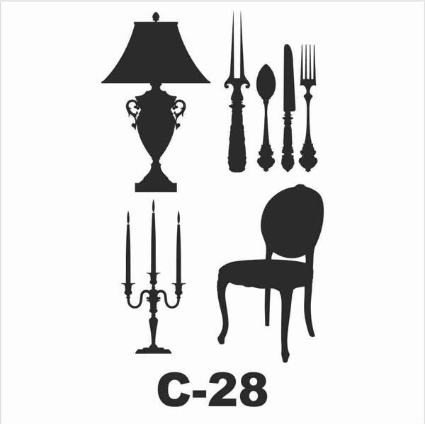 Artebella Stencil C-28 15x20 cm - Image 1