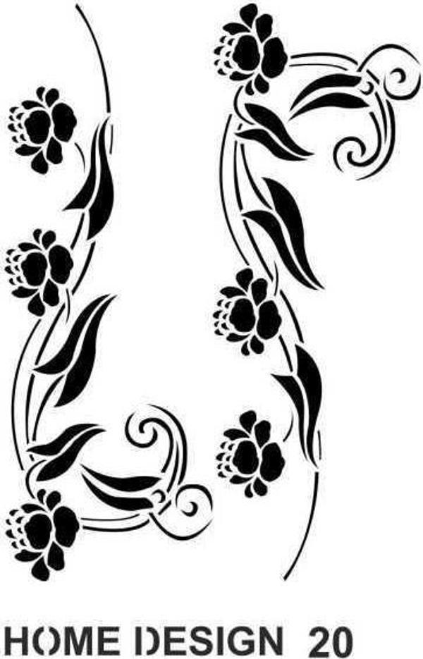 Artebella Stencil Home Design H20 35x50 cm - Image 1