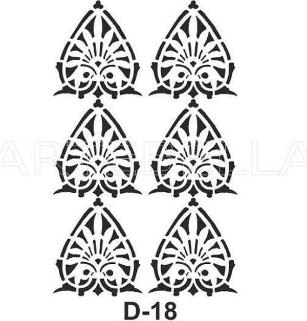 Artebella Stencil D-18 20x30 cm - Image 1