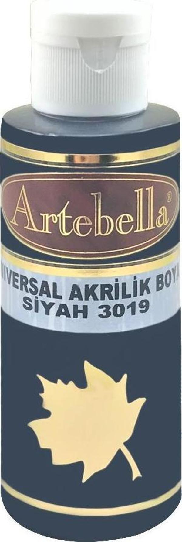Artebella Universal Akrilik Boya 3019 Siyah 130 ml - Image 1