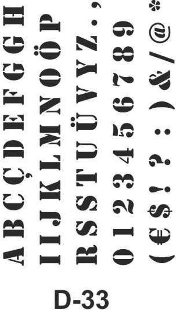 Artebella Stencil D-33 20x30 cm - Image 1
