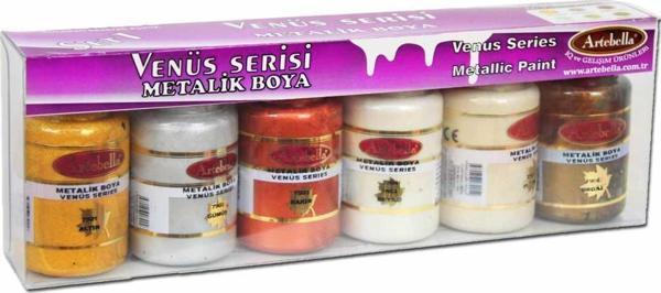 Artebella Venüs Serisi 6'lı Metalik Boya Seti 1 - Image 1