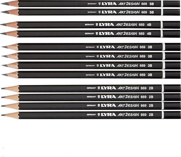 Lyra Rembrandt Art Desing 669 Dereceli Kalem Çizim Seti 002 - Image 1