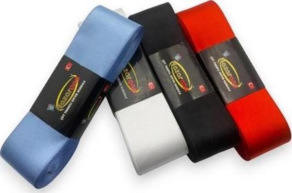 Nazarone Saten Kurdele Seti 4CM/10MT 4 Adet (Set 1) - Image 1