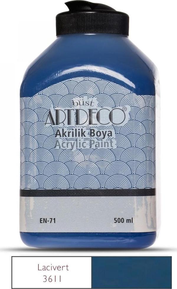 Artdeco Akrilik Boya 500ml Lacivert 3611 - Image 1