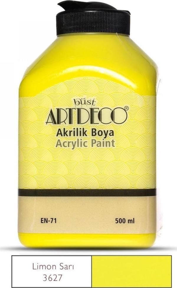 Artdeco Akrilik Boya 500ml Limon Sarı 3627 - Image 1
