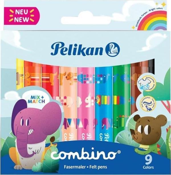 Pelikan Combino Super 9'lu Jumbo Keçeli Boya Kalemi / 814553 - Image 1