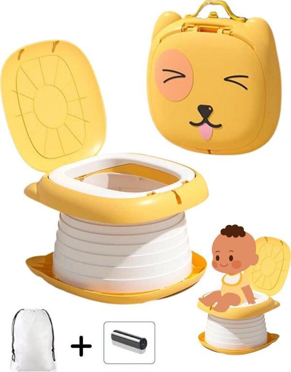 MooieBaby's Cat Potty Katlanabilir Çocuk Tuvaleti, Çok Fonksiyonlu Taşınabilir Alıştırma Lazımlığı - Image 1