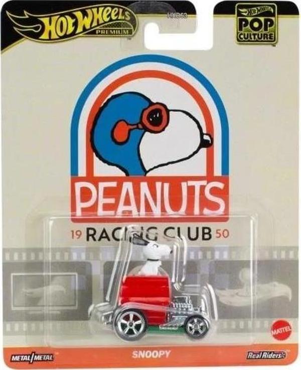 Hot Wheels Premium Pop Culture Peanuts 1950 Racing Club Snoopy HVJ42 - Image 1