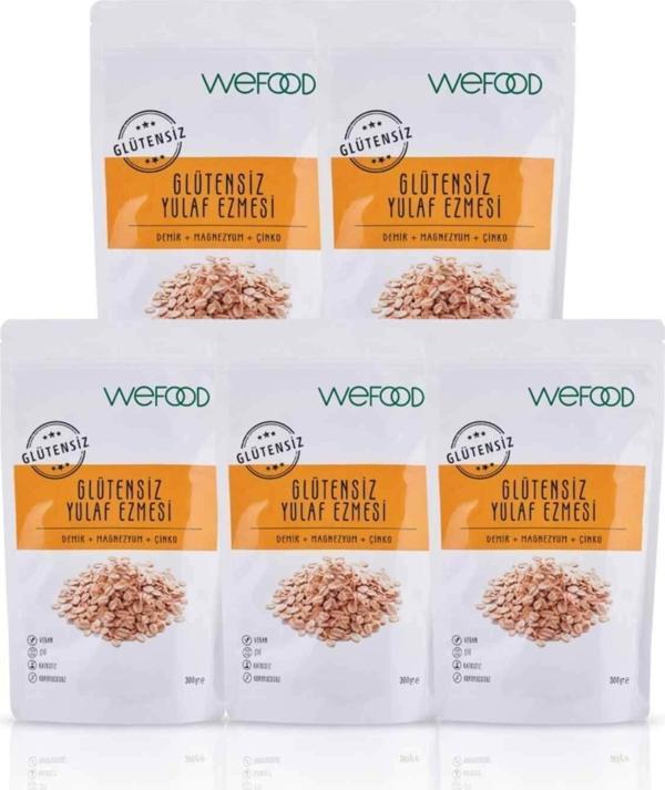 Wefood Glütensiz Yulaf Ezmesi 300 Gr 5'Li - Image 1