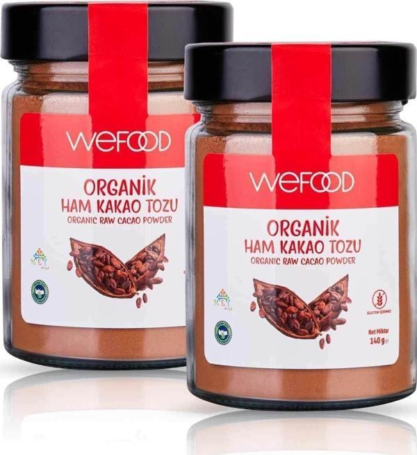 Wefood Organik Ham Kakao Tozu 140 Gr 2'Li - Image 1