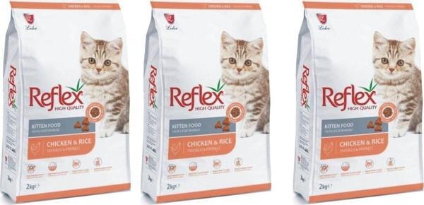 Reflex Yavru Kedi Kuru Maması Tavuklu Kitten (3x2 Kg.) - Image 1