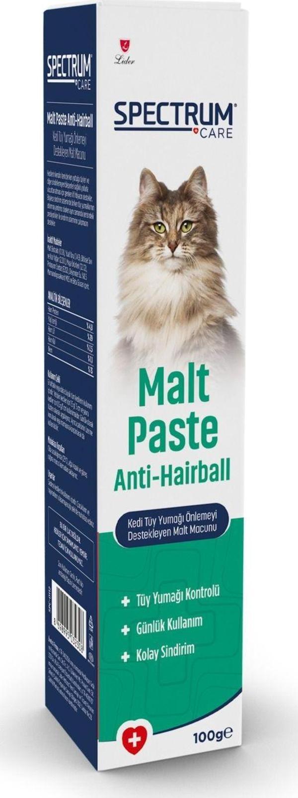 Spectrum Kedi Malt Paste Tüy Yumağı Kontrol Kedi Macunu 100 Gr - Image 1