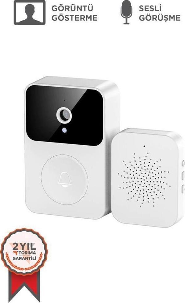 Torima X9  Siyah Akıllı Su Geçirmez Kablosuz Kapı Zili - Image 1