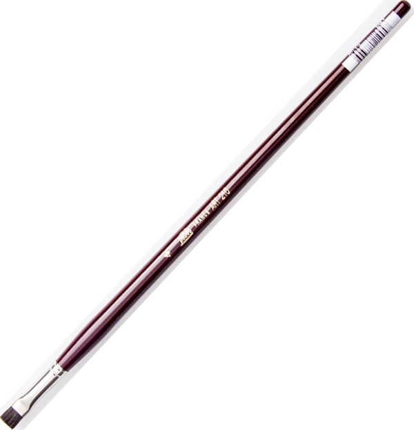 Pebeo 210-04 Düz Fırça Yüksek Kalite Samur Kıllı Akrilik Ve Yağlı Boya Fırçası (12 Li Kutu) - Image 1