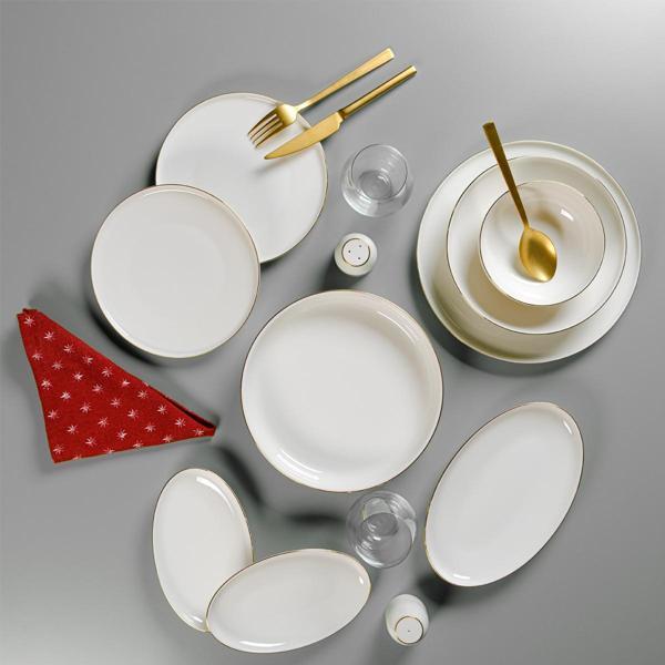 Aryıldız Lima Gold 6 Kişilik 30 Parça Yemek Takımı - Image 1