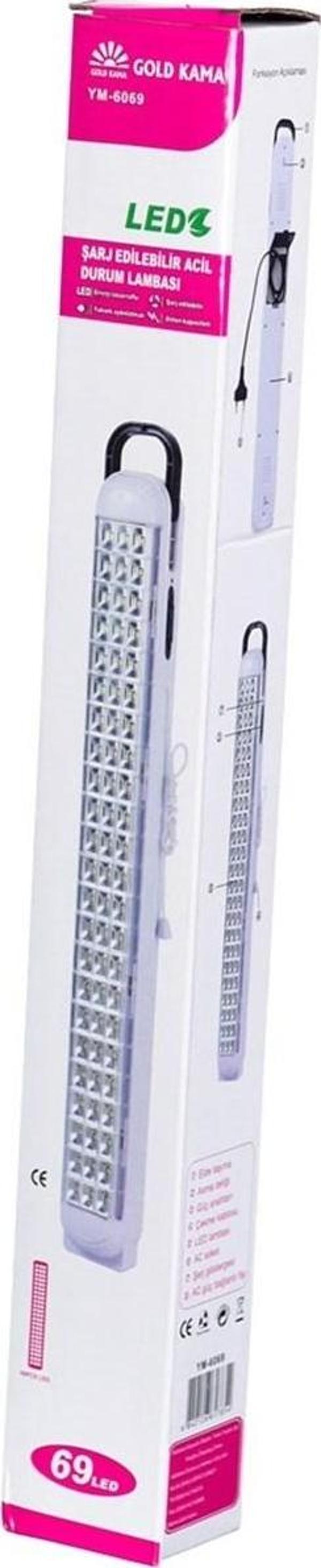 Gold Kama 69k Şarjlı El Feneri Led Işıldak - Image 1