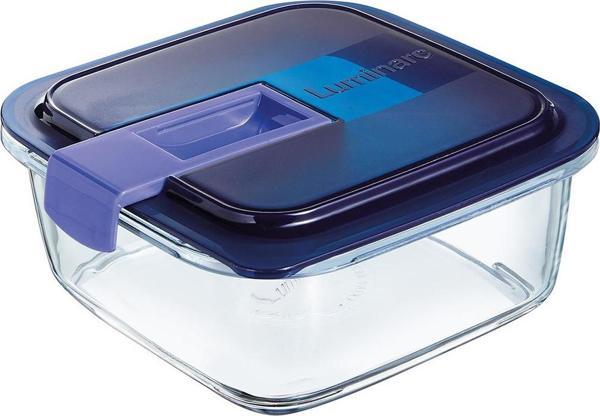 Luminarc Temp Easy Box Kare 122 CC Mavi Kapak - Image 1