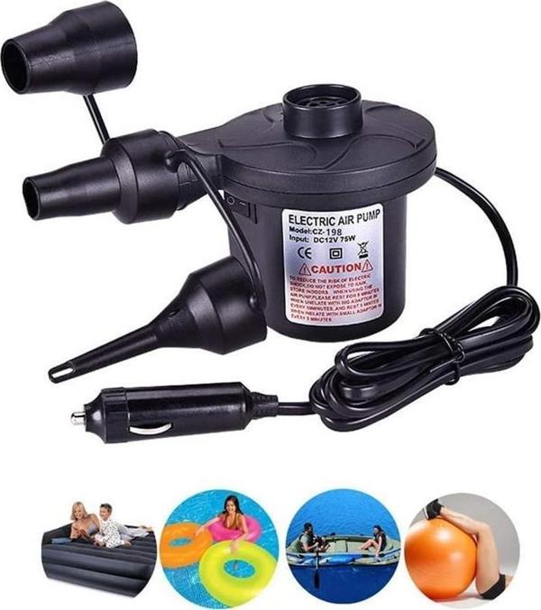 12V Araç Çakmağından Çalışan 3 Başlık Çift Fonk. Elektrikli Pompa - Image 1