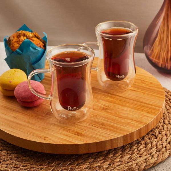 Perotti Double Wall Kuplu Çay Bardağı 2 Parça - Image 1