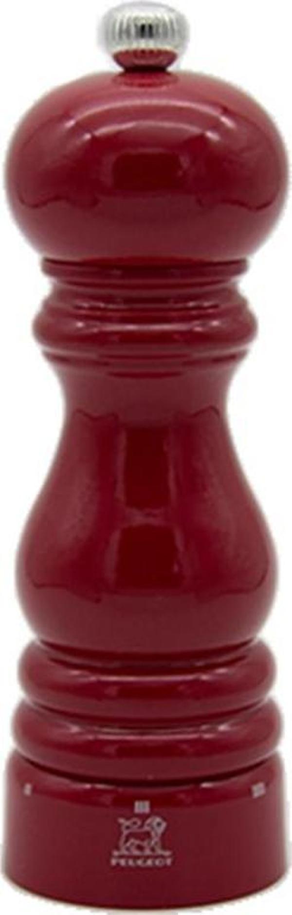 Peugeot Paris Passion U-Select Kırmızı Ahşap Tuz Değirmeni 18 Cm - Image 1