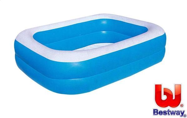 Bestway 12819 Büyük Boy Dikdörtgen Şişme Aile Havuzu 211x132x46 cm. - Image 1