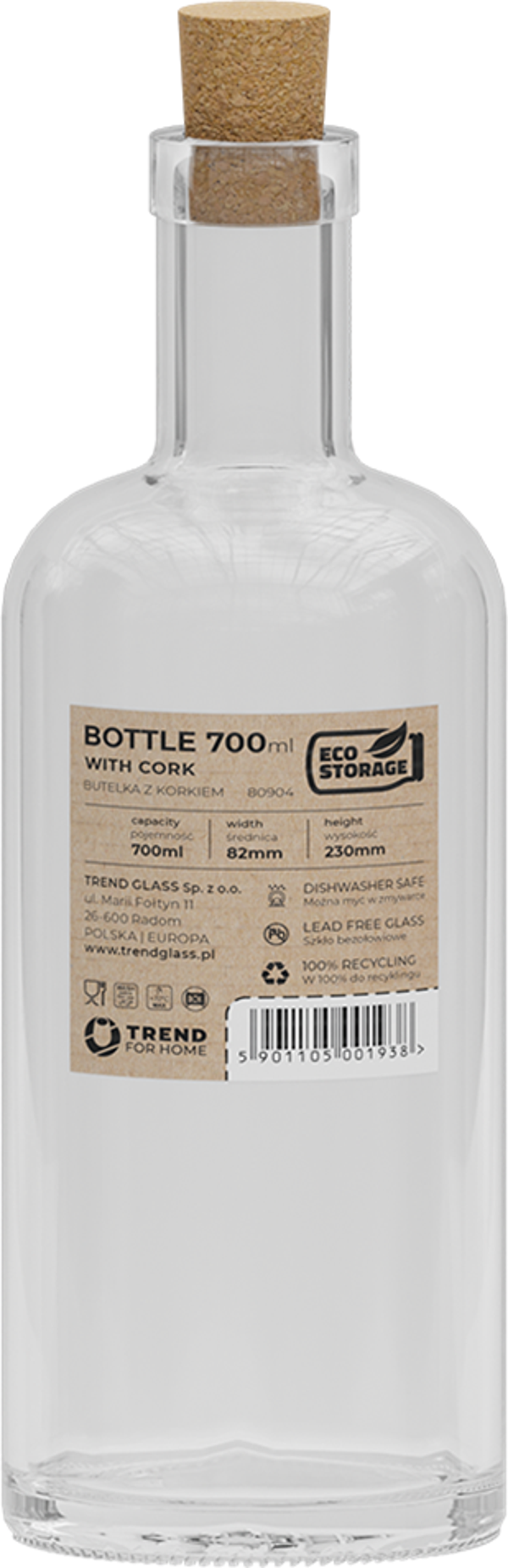 Trendglass Eco Yağ Şişesi 700 Ml - Image 1