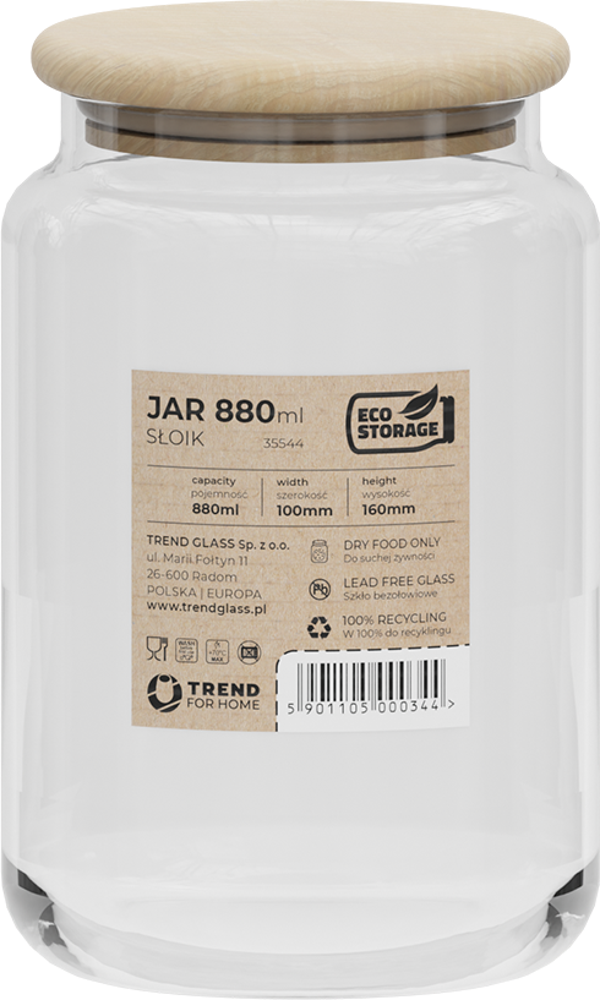 Trendglass Eko Kavanoz 35544 880 Ml - Image 1