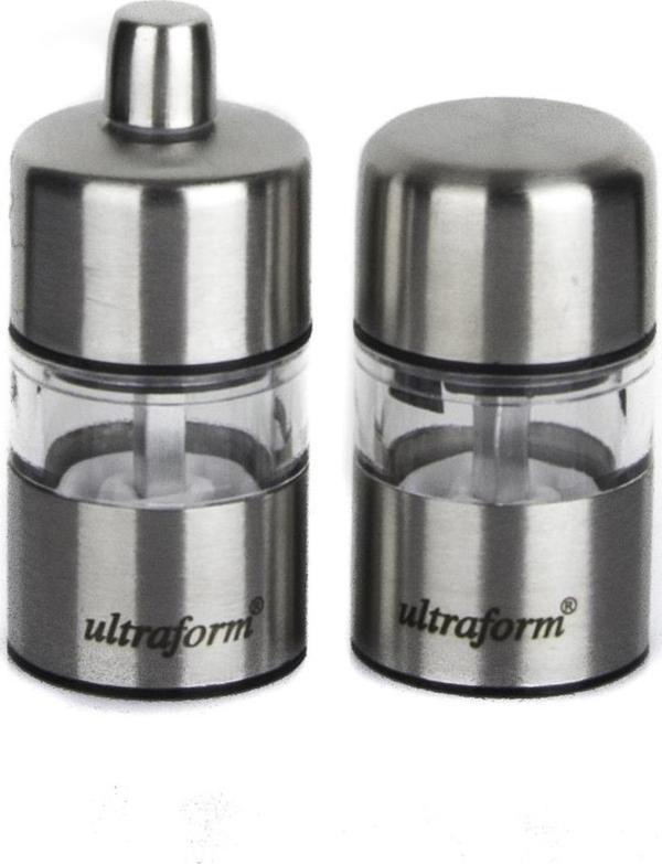 Ultraform Metal Karabiber ve Tuz Değirmen Seti 7 Cm - Image 1