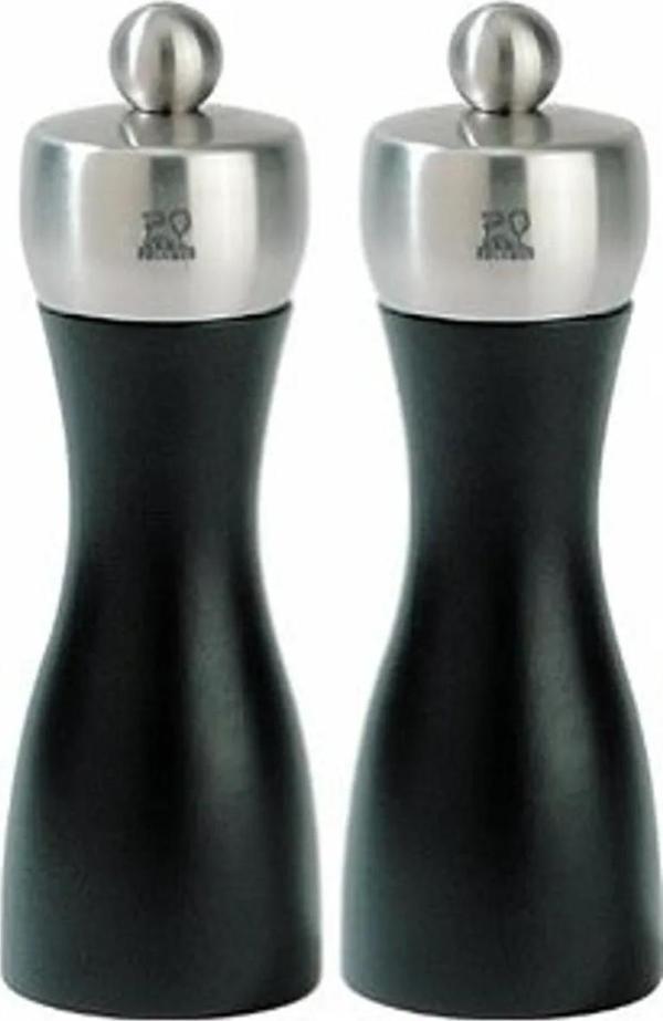 Peugeot Fidji 2’li Mat Siyah Karabiber Ve Tuz Değirmeni 15 Cm - Image 1