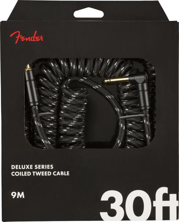 Fender Deluxe Coil Cable 9m Siyah Tweed Enstrüman Kablosu - Image 1