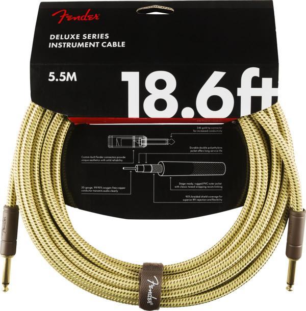 Fender Deluxe Düz/Düz Uçlu 5m Tweed Enstrüman Kablosu - Image 1