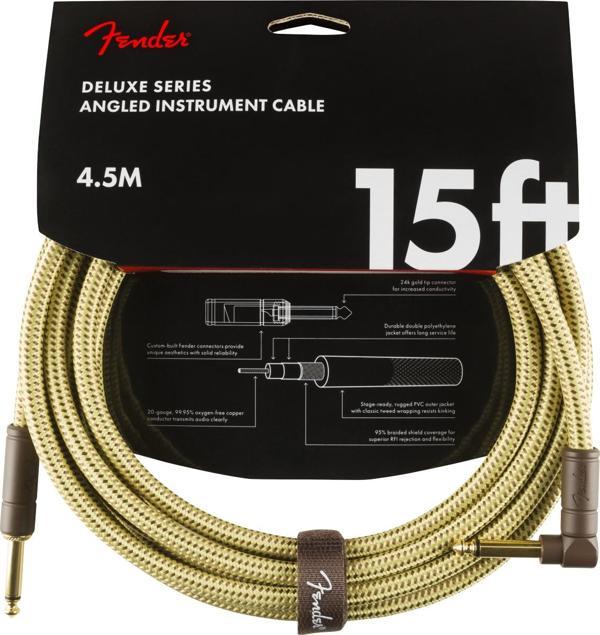 Fender Deluxe Düz/L Uçlu 4m Tweed Enstrüman Kablosu - Image 1