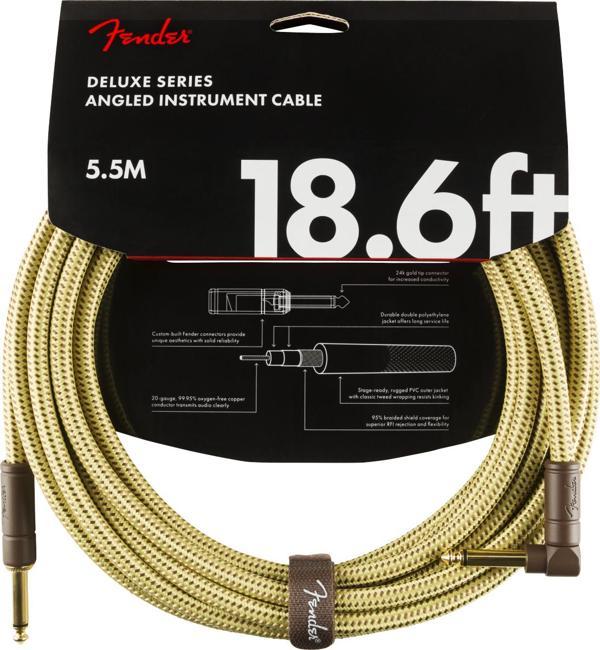 Fender Deluxe Düz/L Uçlu 5m Tweed Enstrüman Kablosu - Image 1