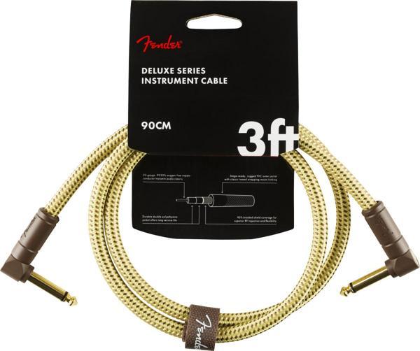 Fender Deluxe L/L Uçlu 90cm Tweed Patch Kablosu - Image 1