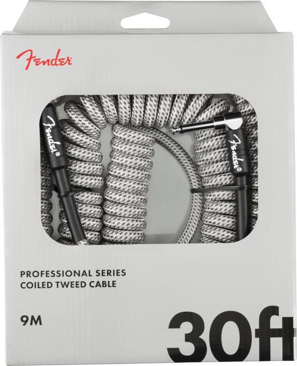 Fender Professional Coil Cable 9m Beyaz Tweed Enstrüman Kablosu - Image 1