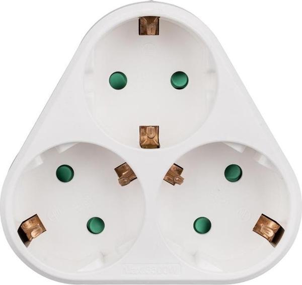 Vea VE-22414 16 Amper 3500 Watt 3 lü Yonca Priz Kablosuz Çoklayıcı Golyat Başlığı  - Image 1
