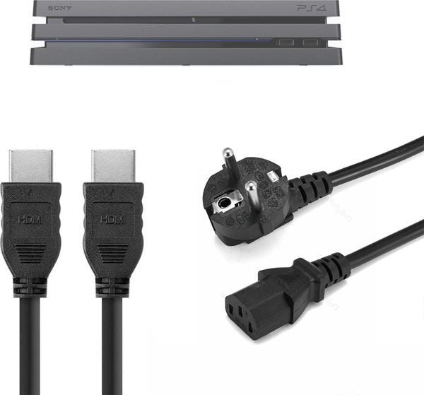 PS4 Pro Güç Kablosu ve Hdmi Görüntü Kablosu Set Playstation 4 Aksesuar - Image 1